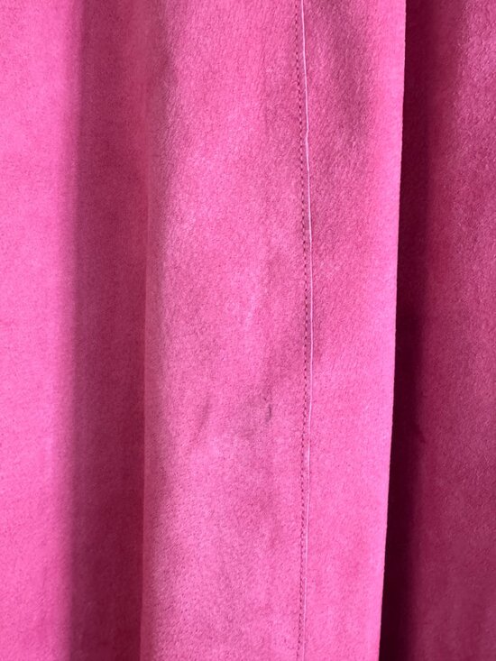 Valerie Stevens Woman Pink Suede Leather Shirt Jacket 2X - Picture 7 of 10